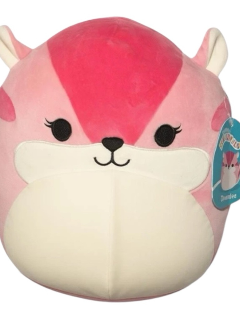 NWT Squishmallows Dianalee Chipmunk 11” Pink Plush